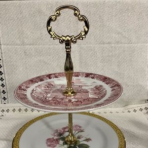 BEAUTIFUL PORCELAIN TIDBIT TRAY FOR CANDY AND TREATS HANDMADE